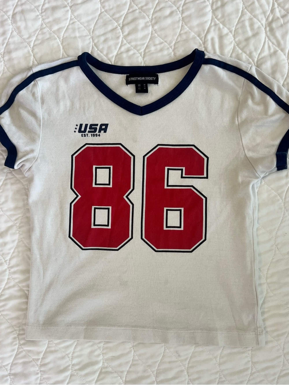 Streetwear Society cropped '86 Graphic Tee